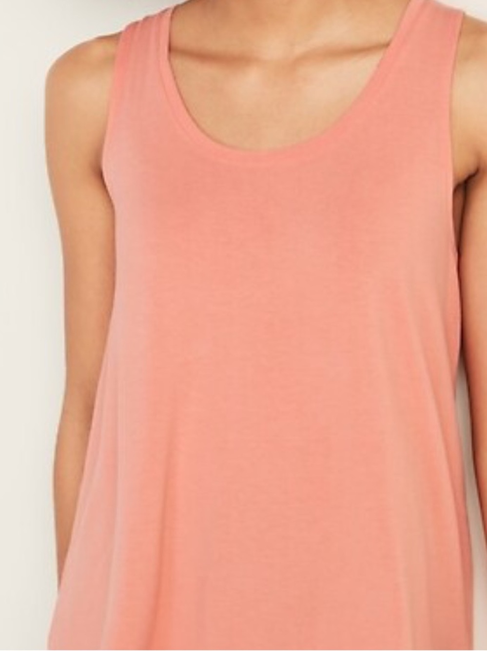 Old Navy Coral Tank Top with Scoop Neck